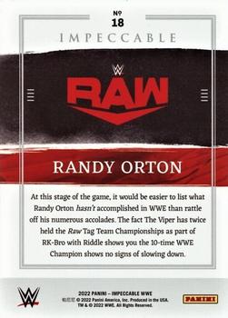 2022 Panini Impeccable WWE - Holo Gold #18 Randy Orton Back