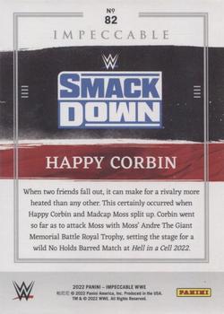 2022 Panini Impeccable WWE - Platinum #82 Happy Corbin Back