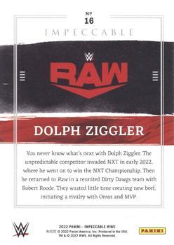 2022 Panini Impeccable WWE - Silver #16 Dolph Ziggler Back