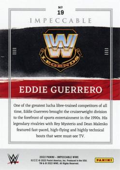 2022 Panini Impeccable WWE - Silver #19 Eddie Guerrero Back