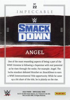 2022 Panini Impeccable WWE - Silver #22 Angel Back