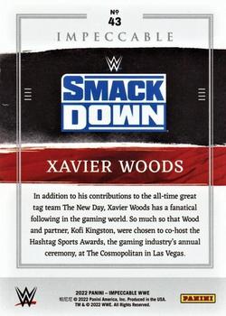 2022 Panini Impeccable WWE - Silver #43 Xavier Woods Back