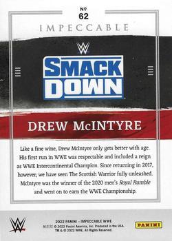 2022 Panini Impeccable WWE - Silver #62 Drew McIntyre Back