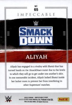 2022 Panini Impeccable WWE - Silver #65 Aliyah Back