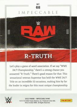 2022 Panini Impeccable WWE - Silver #68 R-Truth Back