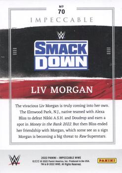 2022 Panini Impeccable WWE - Silver #70 Liv Morgan Back