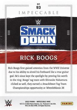 2022 Panini Impeccable WWE - Silver #93 Rick Boogs Back