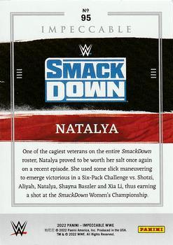 2022 Panini Impeccable WWE - Silver #95 Natalya Back