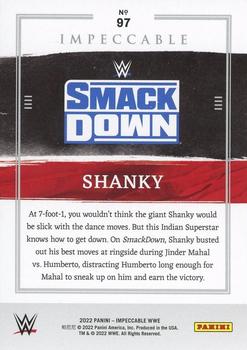 2022 Panini Impeccable WWE - Silver #97 Shanky Back