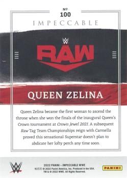 2022 Panini Impeccable WWE - Silver #100 Queen Zelina Back