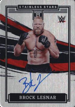 2022 Panini Impeccable WWE - Stainless Stars Autographs #SS-BLS Brock Lesnar Front