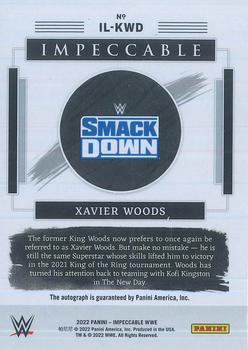 2022 Panini Impeccable WWE - Illustrious Ink #IL-KWD Xavier Woods Back