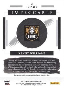 2022 Panini Impeccable WWE - Illustrious Ink #IL-KWL Kenny Williams Back