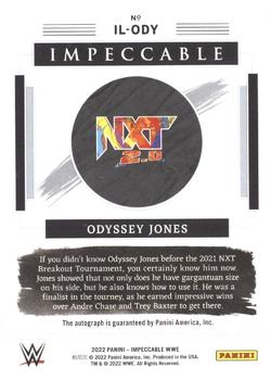 2022 Panini Impeccable WWE - Illustrious Ink #IL-ODY Odyssey Jones Back