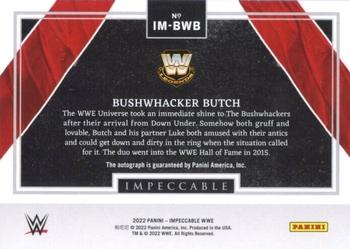 2022 Panini Impeccable WWE - Immortal Ink #IM-BWB Bushwhacker Butch Back