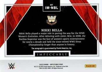 2022 Panini Impeccable WWE - Immortal Ink #IM-NBL Nikki Bella Back