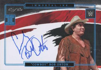 2022 Panini Impeccable WWE - Immortal Ink Platinum #IM-BOR Cowboy Bob Orton Front