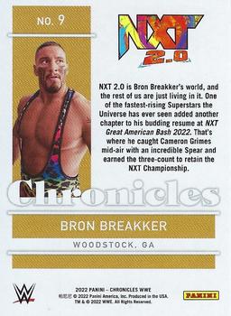 2022 Panini Chronicles WWE #9 Bron Breakker Back