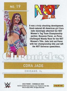 2022 Panini Chronicles WWE #19 Cora Jade Back