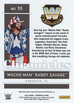 2022 Panini Chronicles WWE #55 Macho Man Randy Savage Back