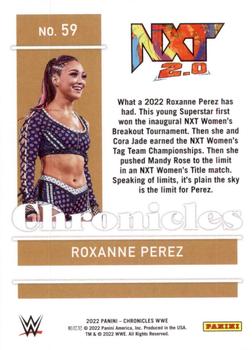 2022 Panini Chronicles WWE #59 Roxanne Perez Back