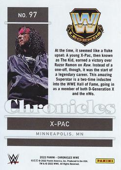 2022 Panini Chronicles WWE #97 X-Pac Back