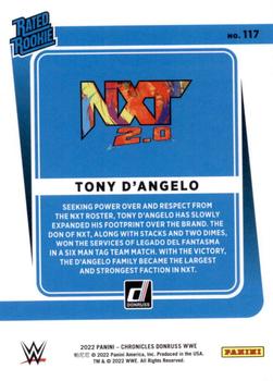 2022 Panini Chronicles WWE #117 Tony D'Angelo Back