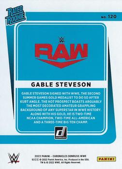 2022 Panini Chronicles WWE #120 Gable Steveson Back