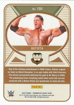 2022 Panini Chronicles WWE #150 Batista Back