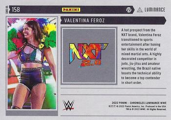2022 Panini Chronicles WWE #158 Valentina Feroz Back