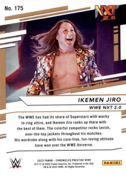 2022 Panini Chronicles WWE #175 Ikemen Jiro Back