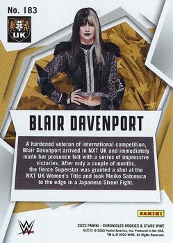 2022 Panini Chronicles WWE #183 Blair Davenport Back
