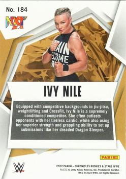 2022 Panini Chronicles WWE #184 Ivy Nile Back