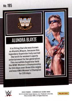 2022 Panini Chronicles WWE #195 Alundra Blayze Back