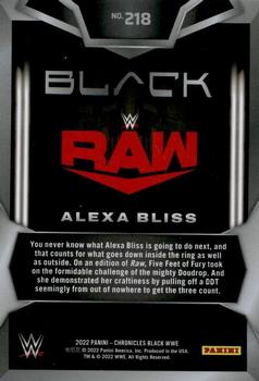 2022 Panini Chronicles WWE #218 Alexa Bliss Back