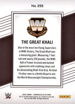 2022 Panini Chronicles WWE #255 The Great Khali Back