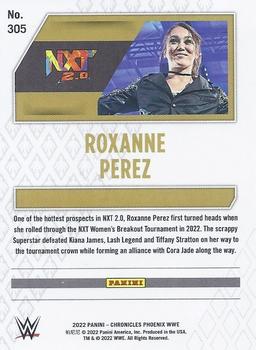 2022 Panini Chronicles WWE #305 Roxanne Perez Back