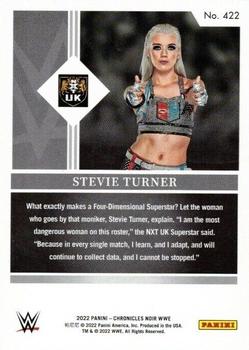 2022 Panini Chronicles WWE #422 Stevie Turner Back