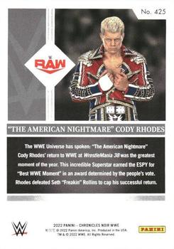 2022 Panini Chronicles WWE #425 The American Nightmare Cody Rhodes Back