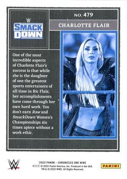 2022 Panini Chronicles WWE #479 Charlotte Flair Back
