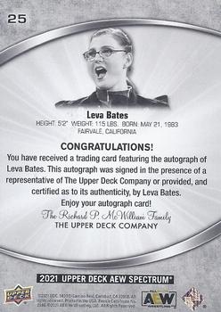 2021 Upper Deck Spectrum AEW - Autographs #25 Leva Bates Back