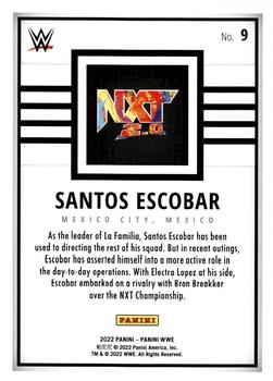 2022 Panini WWE #9 Santos Escobar Back