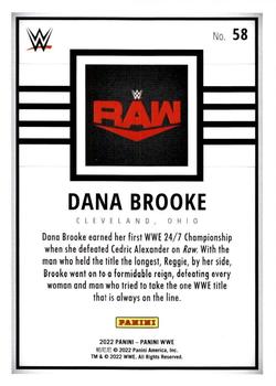 2022 Panini WWE #58 Dana Brooke Back