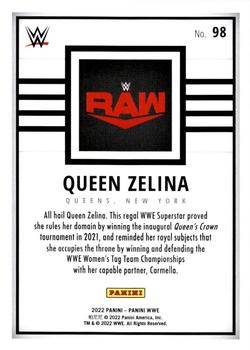 2022 Panini WWE #98 Queen Zelina Back