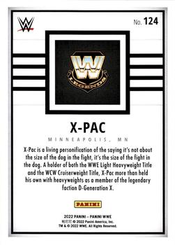 2022 Panini WWE #124 X-Pac Back