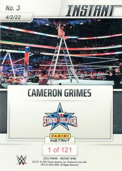 2022 Panini Instant WWE #3 Cameron Grimes Back
