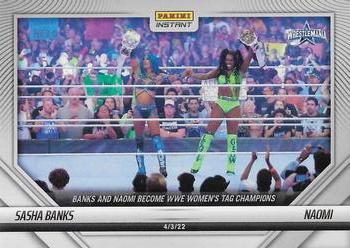 2022 Panini Instant WWE #16 Sasha Banks / Naomi Front
