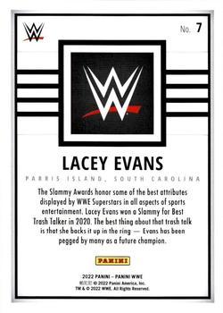 2022 Panini WWE - Green #7 Lacey Evans Back