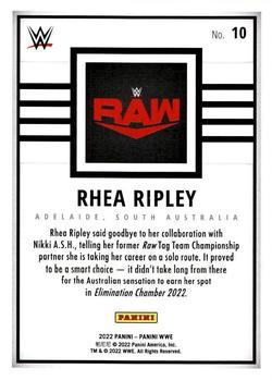 2022 Panini WWE - Gold #10 Rhea Ripley Back