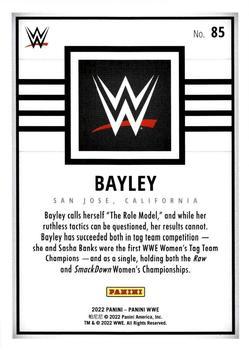 2022 Panini WWE - Gold #85 Bayley Back